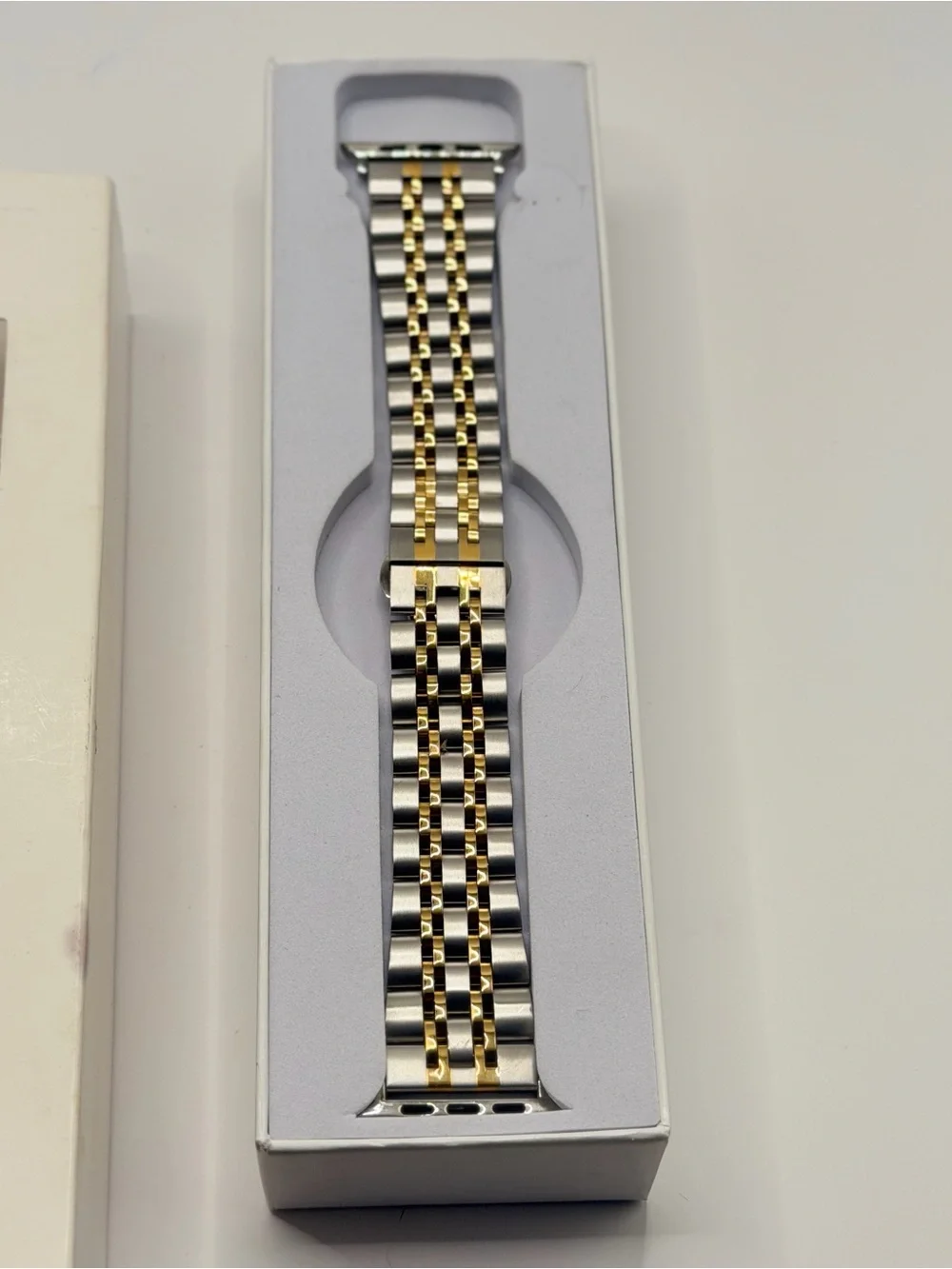 Apple Watch Stainless Steel & Gold Band, 42/44/46mm, New